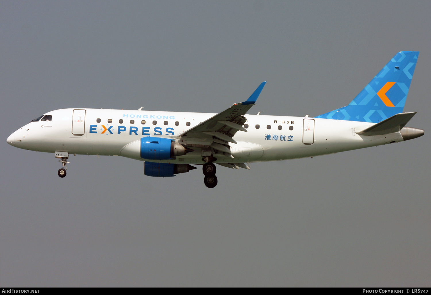 Aircraft Photo of B-KXB | Embraer 170LR (ERJ-170-100LR) | Hong Kong Express | AirHistory.net #373231