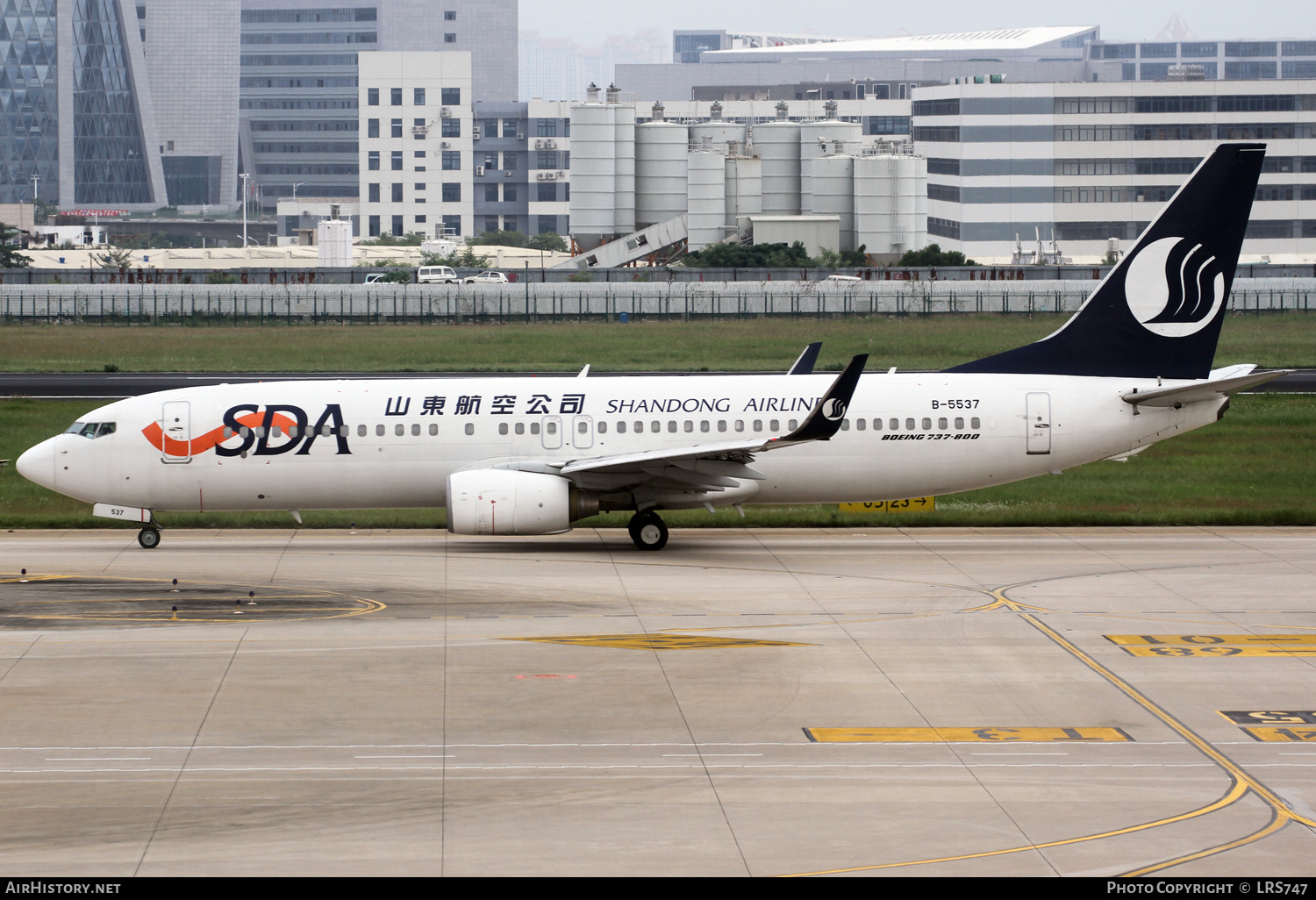 Aircraft Photo of B-5537 | Boeing 737-8AL | Shandong Airlines - SDA | AirHistory.net #373235