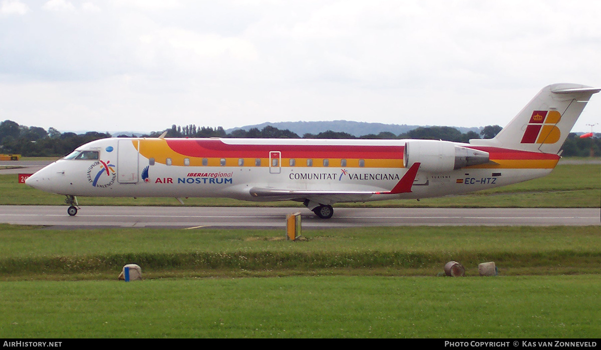 Aircraft Photo of EC-HTZ | Bombardier CRJ-200ER (CL-600-2B19) | Iberia Regional | AirHistory.net #373239
