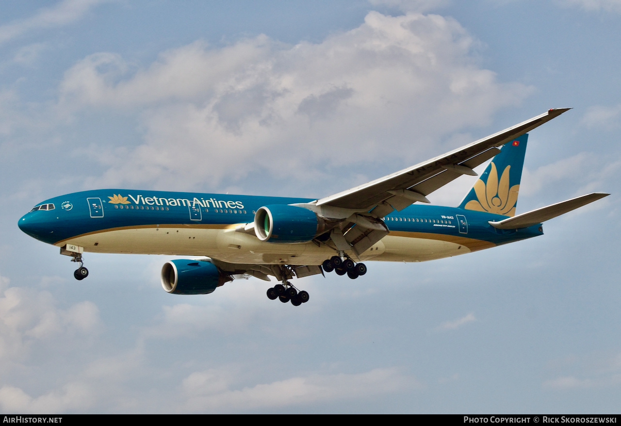 Aircraft Photo of VN-A143 | Boeing 777-26K/ER | Vietnam Airlines | AirHistory.net #373261
