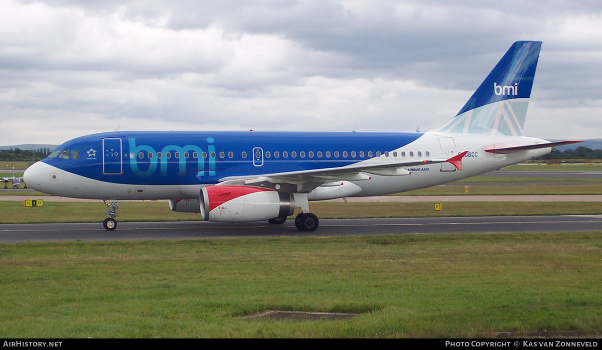 Aircraft Photo of G-DBCB | Airbus A319-131 | BMI - British Midland International | AirHistory.net #373298