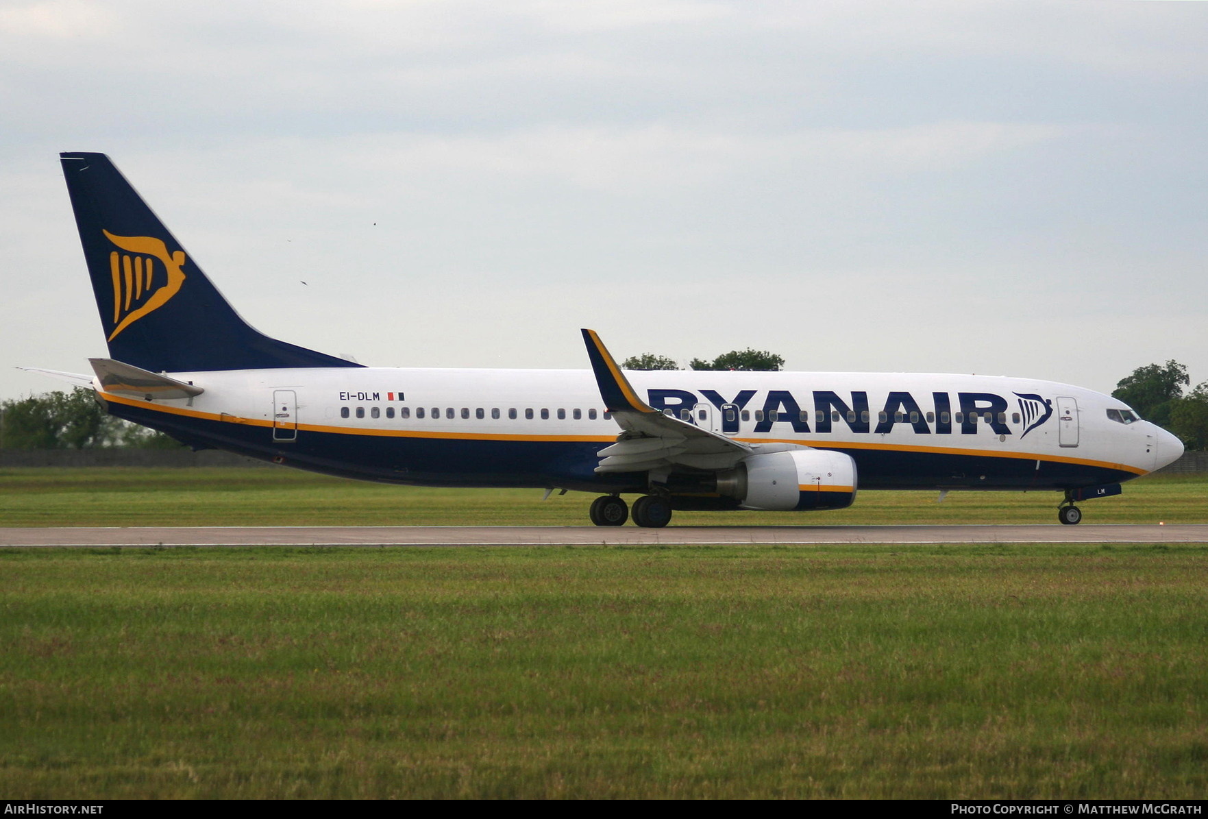 Aircraft Photo of EI-DLM | Boeing 737-8AS | Ryanair | AirHistory.net #373319