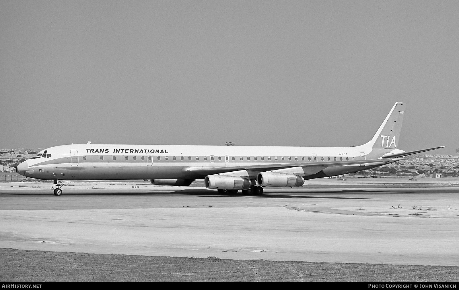 Aircraft Photo of N797FT | McDonnell Douglas DC-8-63CF | Trans International Airlines - TIA | AirHistory.net #373353