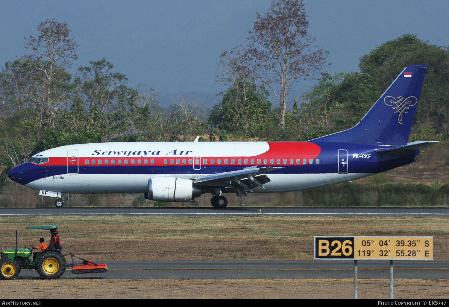 Aircraft Photo of PK-CKF | Boeing 737-3Y0 | Sriwijaya Air | AirHistory.net #373370