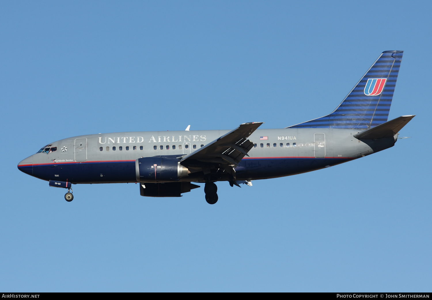 Aircraft Photo of N941UA | Boeing 737-522 | United Airlines | AirHistory.net #373376