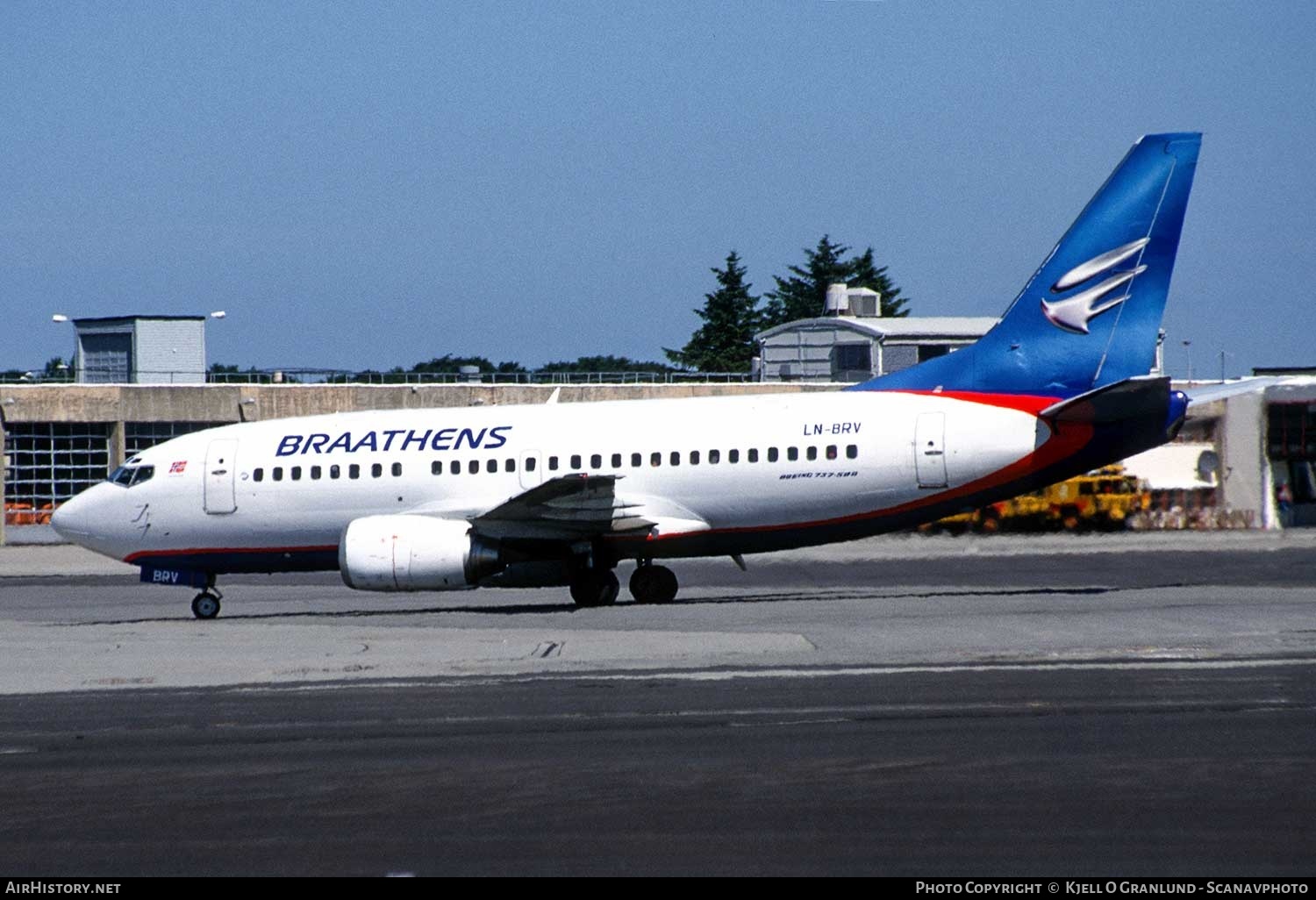 Aircraft Photo of LN-BRV | Boeing 737-505 | Braathens | AirHistory.net #373382
