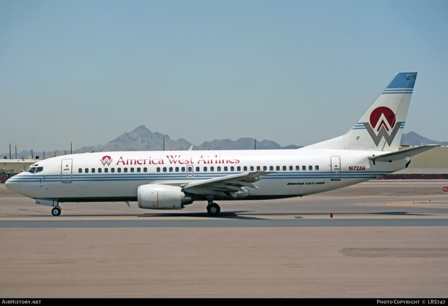 Aircraft Photo of N172AW | Boeing 737-33A | America West Airlines | AirHistory.net #373415