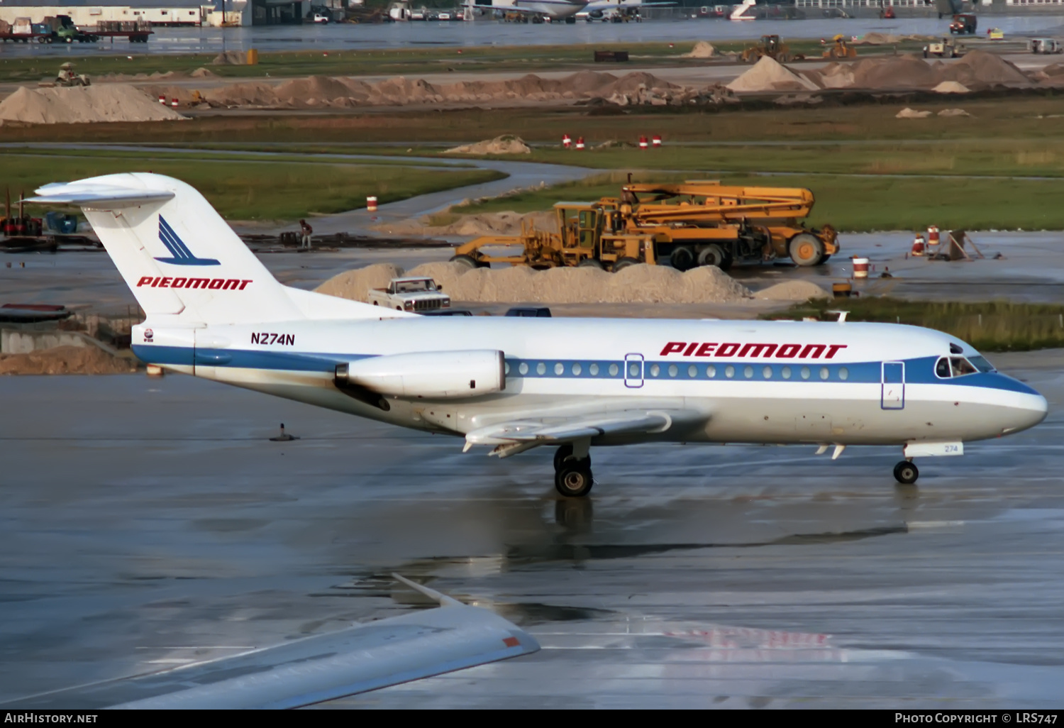 Aircraft Photo of N274N | Fokker F28-1000 Fellowship | Piedmont Airlines | AirHistory.net #373457