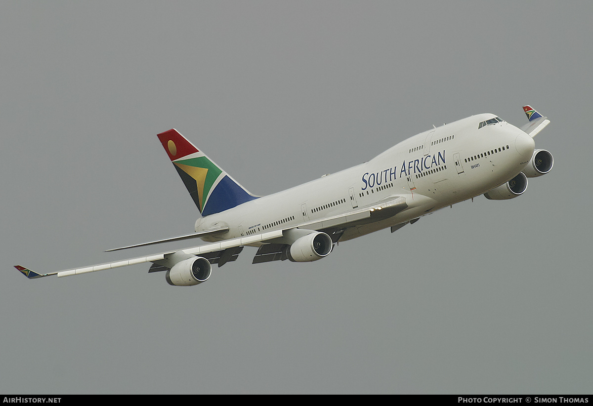 Aircraft Photo of ZS-SAK | Boeing 747-444 | South African Airways | AirHistory.net #373505