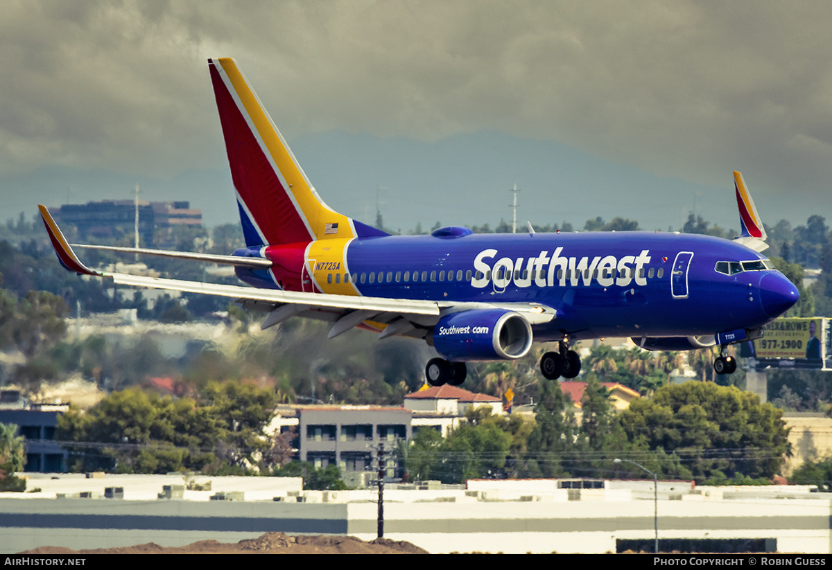 Aircraft Photo of N7725A | Boeing 737-76N | Southwest Airlines | AirHistory.net #373555
