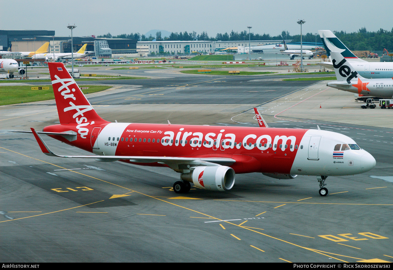 Aircraft Photo of HS-BBW | Airbus A320-216 | AirAsia | AirHistory.net #373624