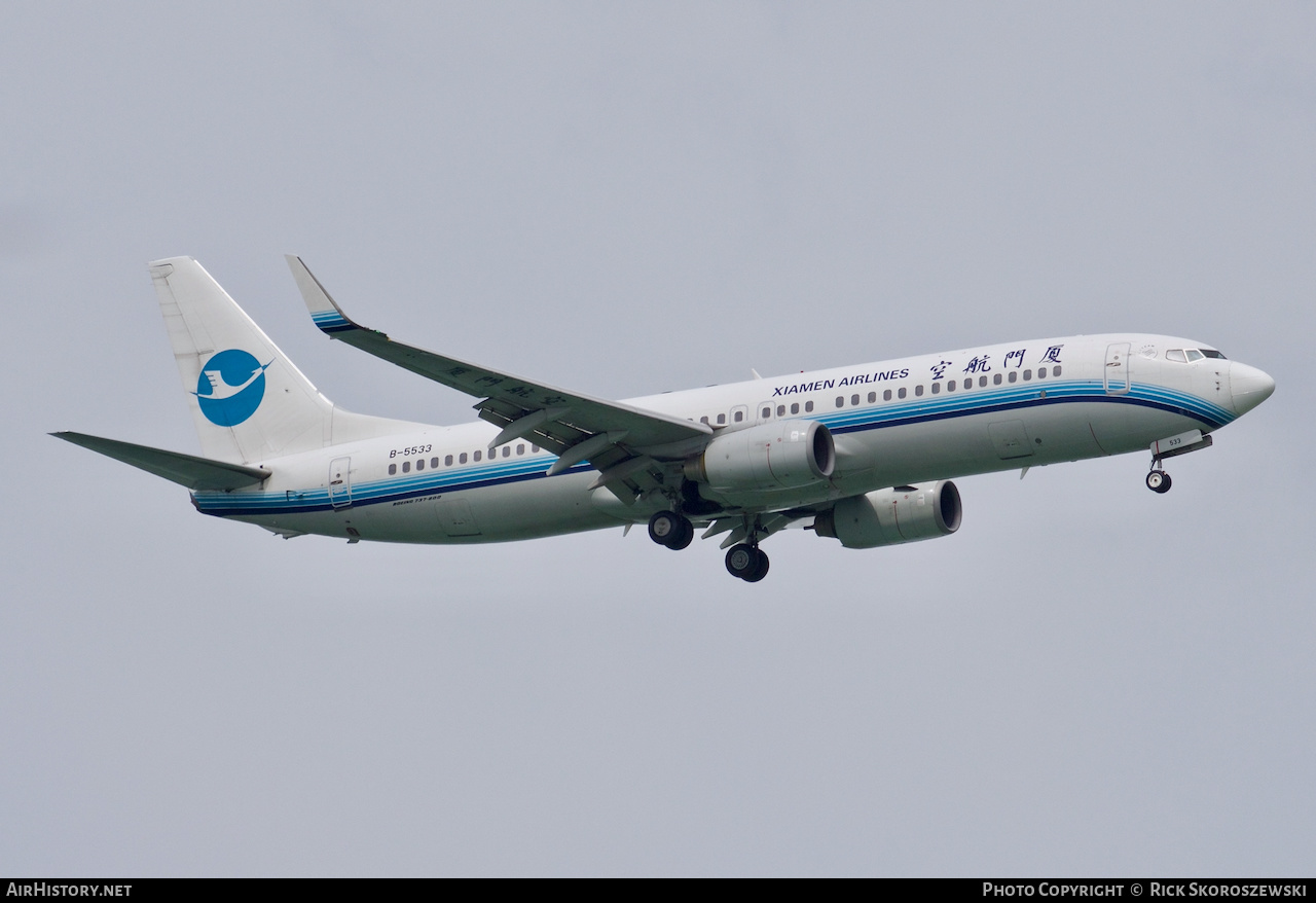 Aircraft Photo of B-5533 | Boeing 737-85C | Xiamen Airlines | AirHistory.net #373687