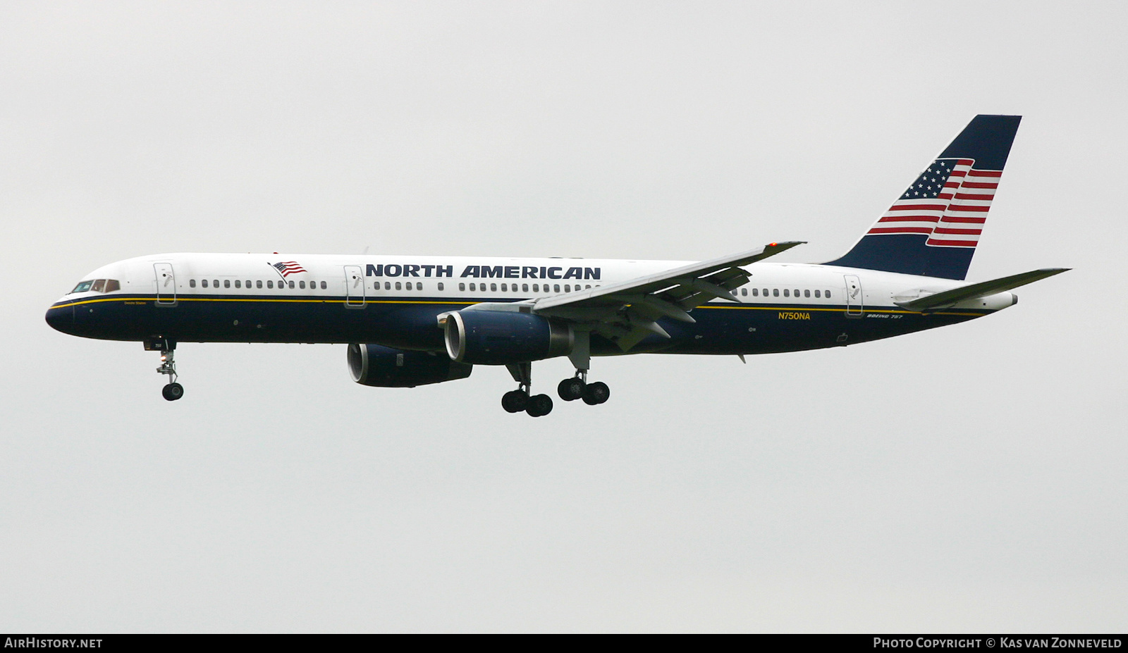 Aircraft Photo of N750NA | Boeing 757-28A | North American Airlines | AirHistory.net #373715