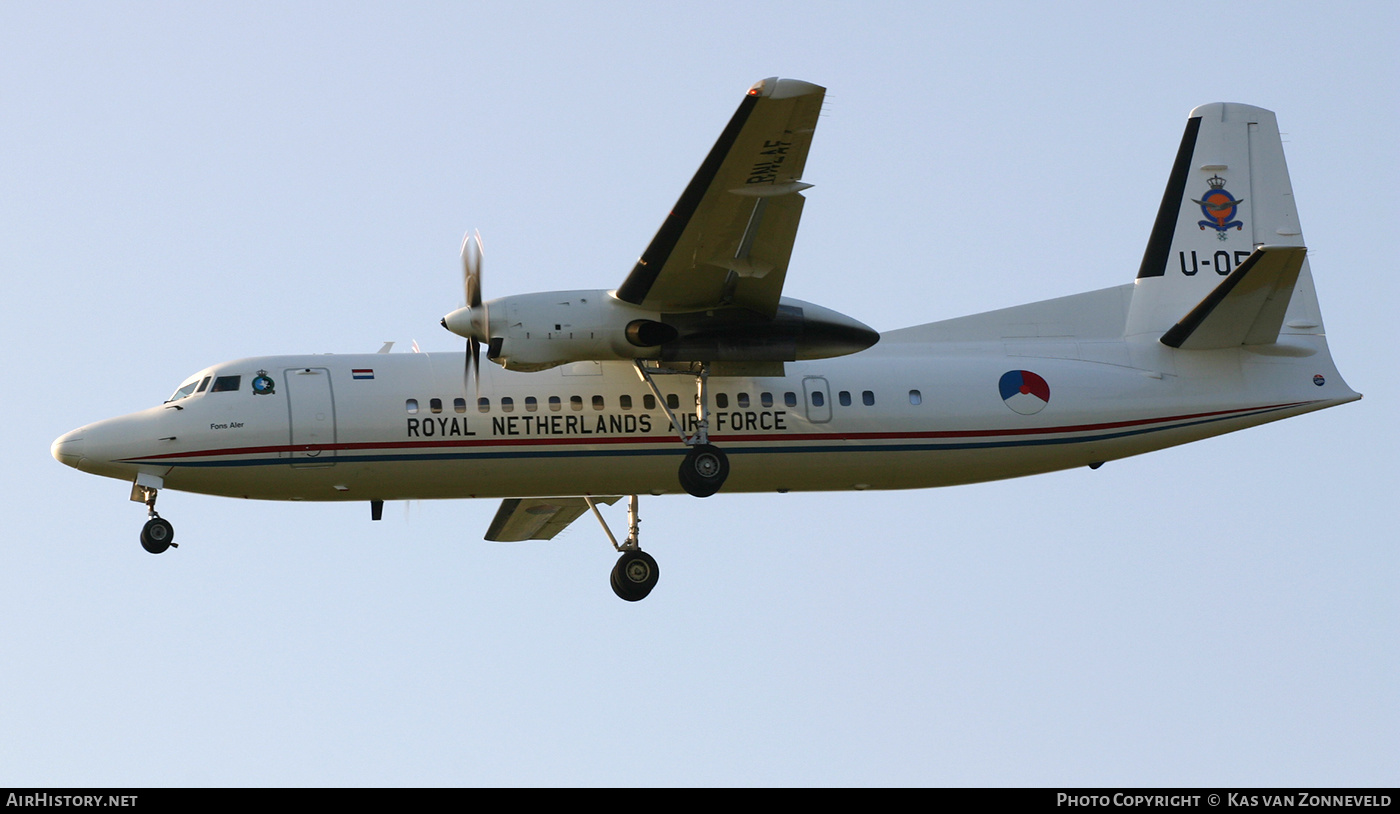 Aircraft Photo of U-05 | Fokker 50 | Netherlands - Air Force | AirHistory.net #373724