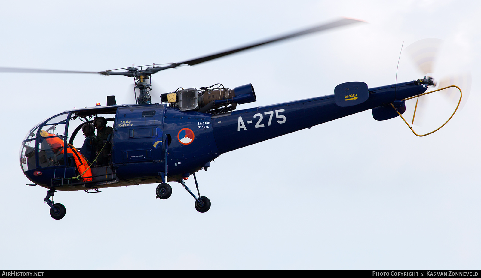 Aircraft Photo of A-275 | Sud SA-316B Alouette III | Netherlands - Air Force | AirHistory.net #373794