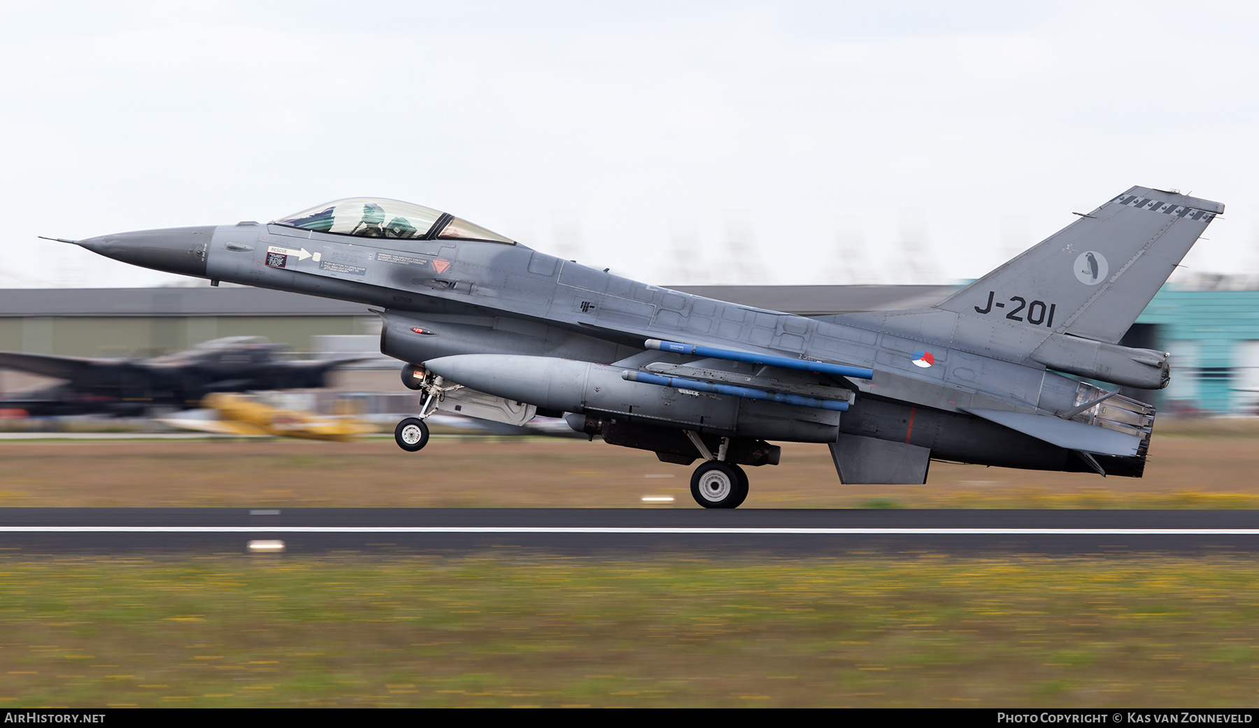 Aircraft Photo of J-201 | General Dynamics F-16AM Fighting Falcon | Netherlands - Air Force | AirHistory.net #373800