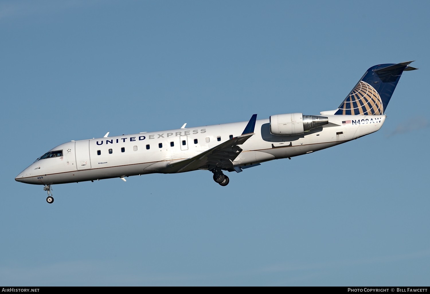 Aircraft Photo of N409AW | Bombardier CRJ-200LR (CL-600-2B19) | United Express | AirHistory.net #373876
