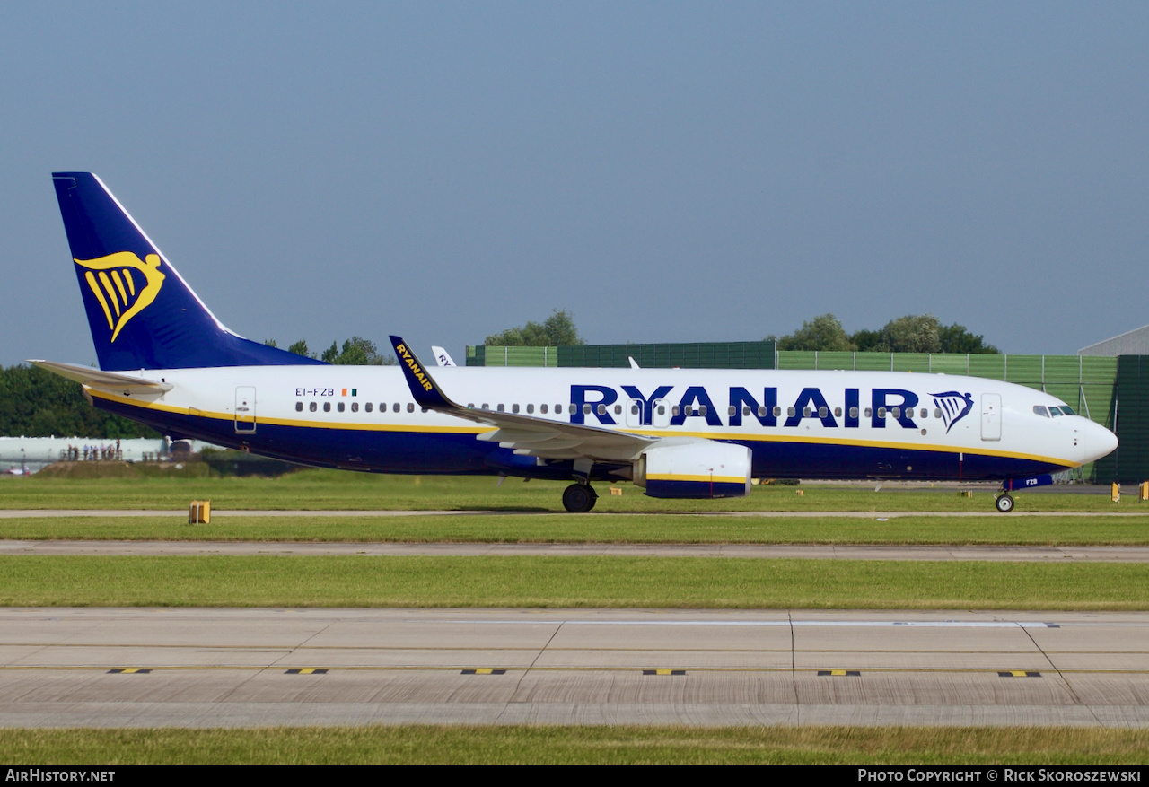 Aircraft Photo of EI-FZB | Boeing 737-800 | Ryanair | AirHistory.net #373896