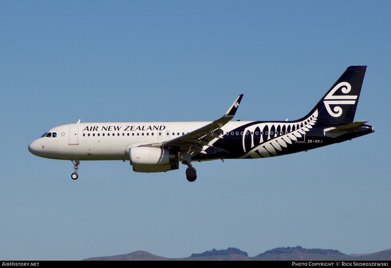 Aircraft Photo of ZK-OXJ | Airbus A320-232 | Air New Zealand | AirHistory.net #373931