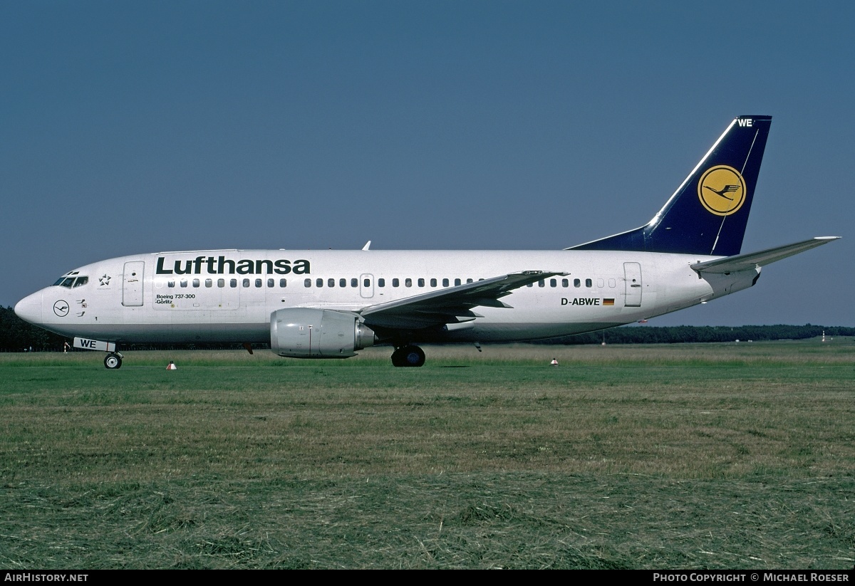 Aircraft Photo of D-ABWE | Boeing 737-330(QC) | Lufthansa | AirHistory.net #373934