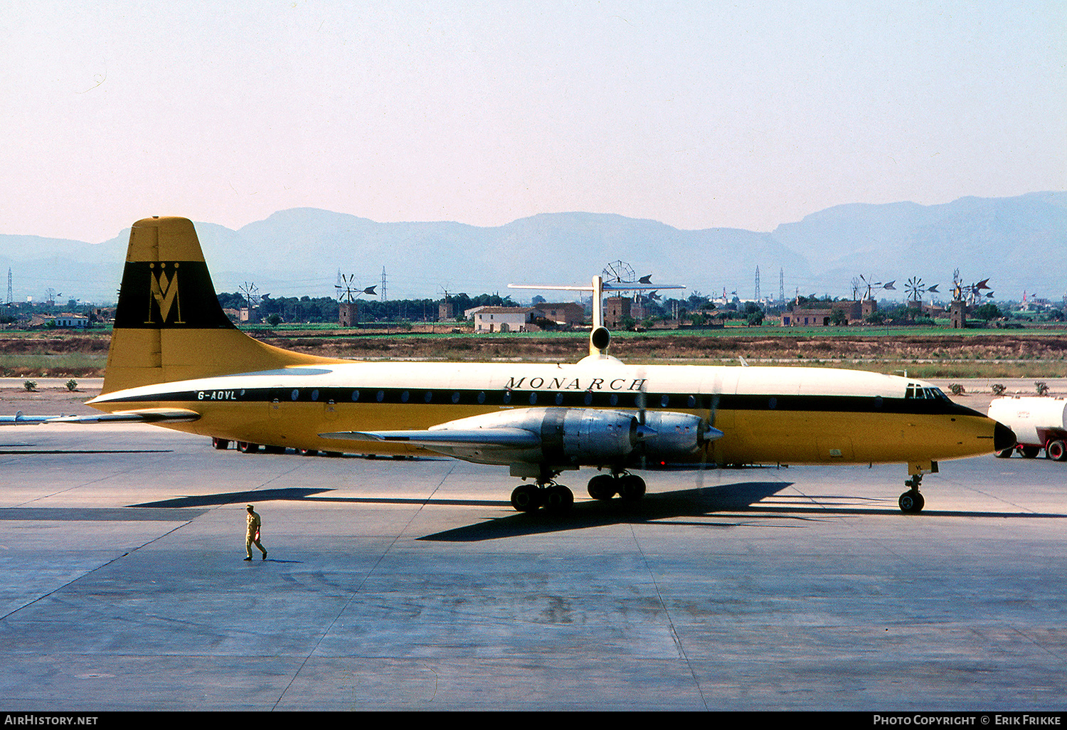 Aircraft Photo of G-AOVL | Bristol 175 Britannia 312 | Monarch Airlines | AirHistory.net #373937