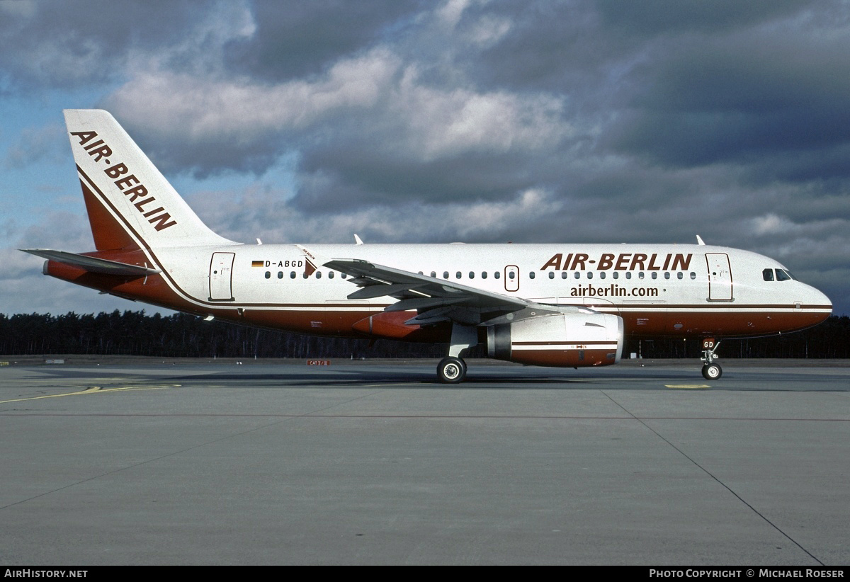 Aircraft Photo of D-ABGD | Airbus A319-132 | Air Berlin | AirHistory.net #373947