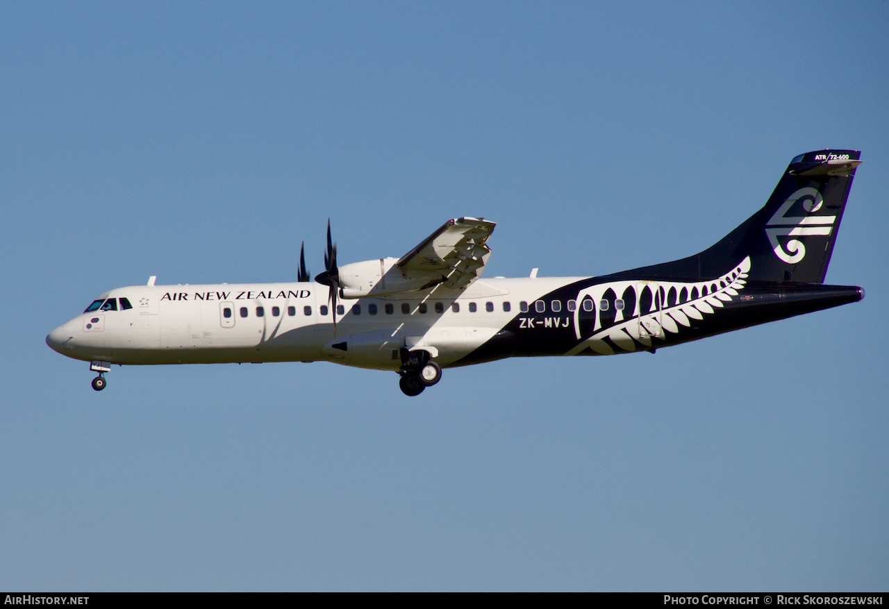Aircraft Photo of ZK-MVJ | ATR ATR-72-600 (ATR-72-212A) | Air New Zealand | AirHistory.net #373969