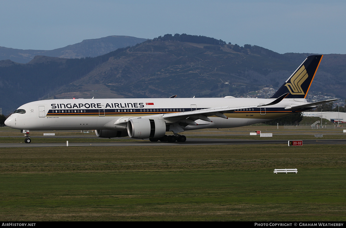 Aircraft Photo of 9V-SMN | Airbus A350-941 | Singapore Airlines | AirHistory.net #373973