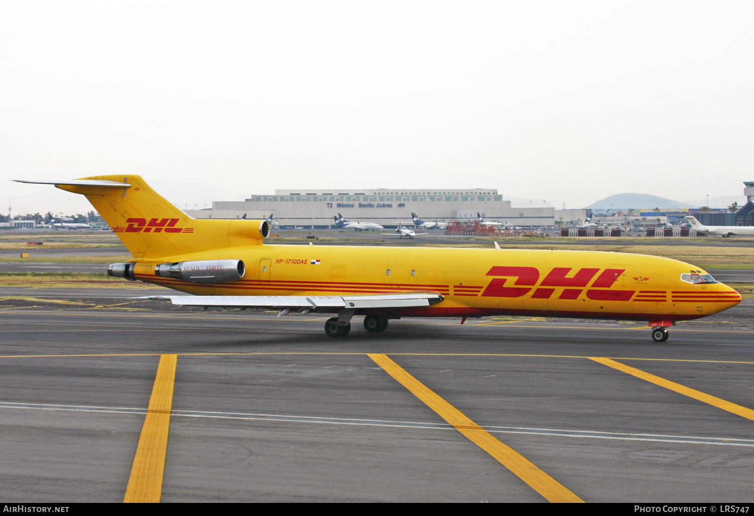 Aircraft Photo of HP-1710DAE | Boeing 727-2Q4/Adv(F) | DHL International | AirHistory.net #373986