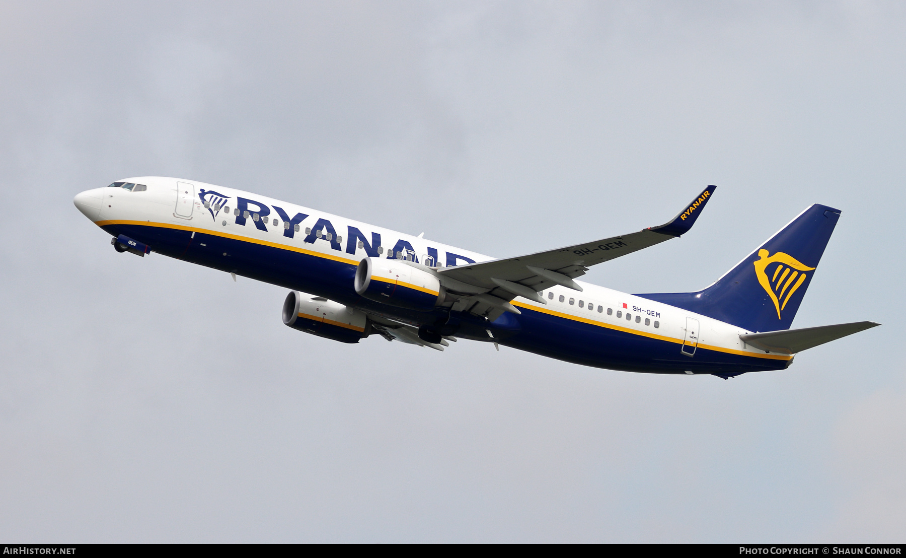 Aircraft Photo of 9H-QEM | Boeing 737-800 | Ryanair | AirHistory.net #374018