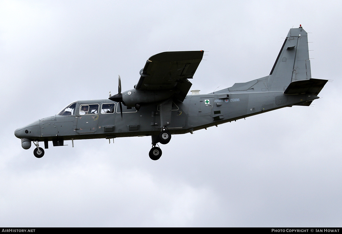 Aircraft Photo of ZG996 | Britten-Norman BN-2T-4S Defender AL2 | UK - Army | AirHistory.net #374057