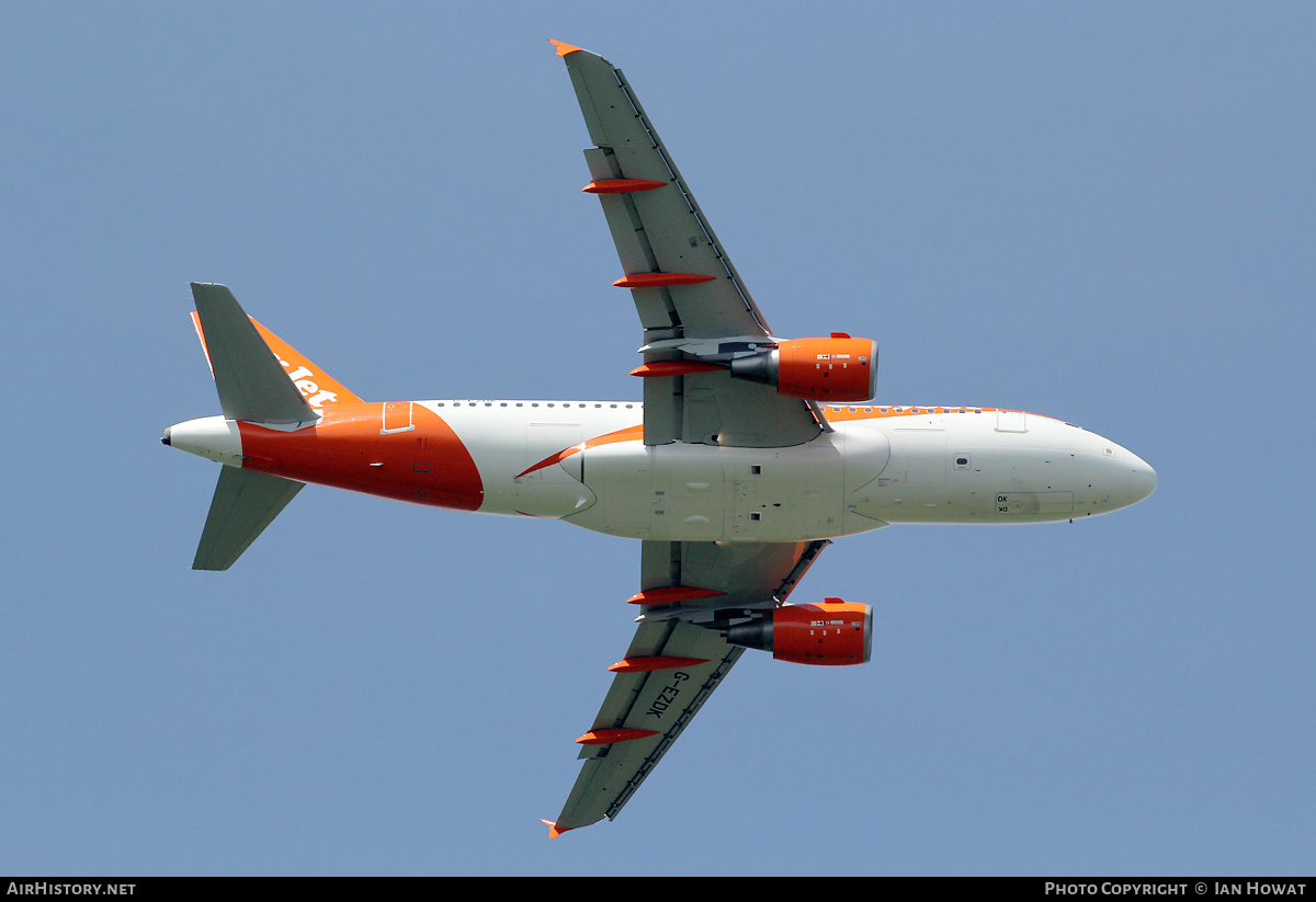 Aircraft Photo of G-EZDK | Airbus A319-111 | EasyJet | AirHistory.net #374069