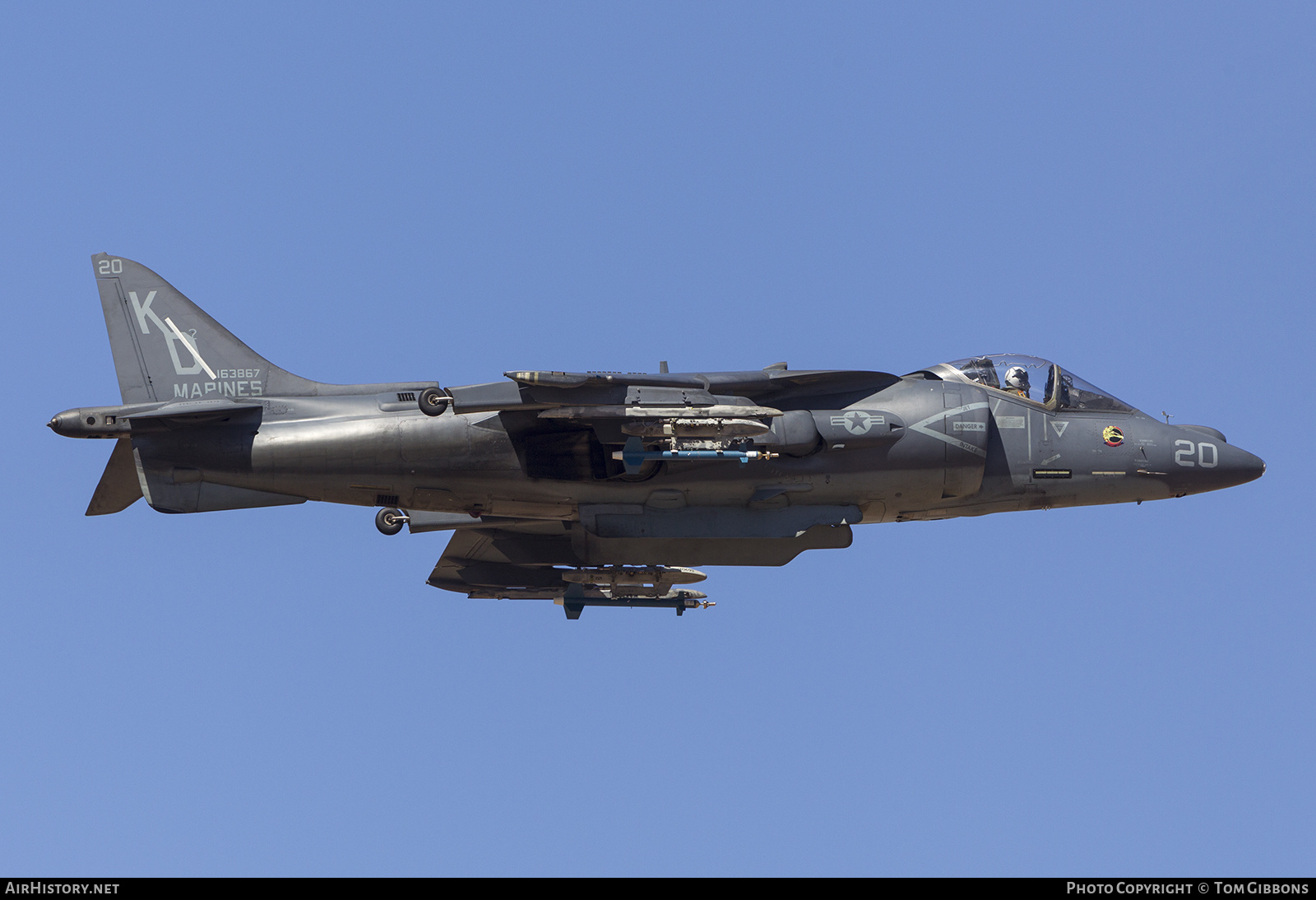 Aircraft Photo of 163867 | McDonnell Douglas AV-8B Harrier II | USA - Marines | AirHistory.net #374126