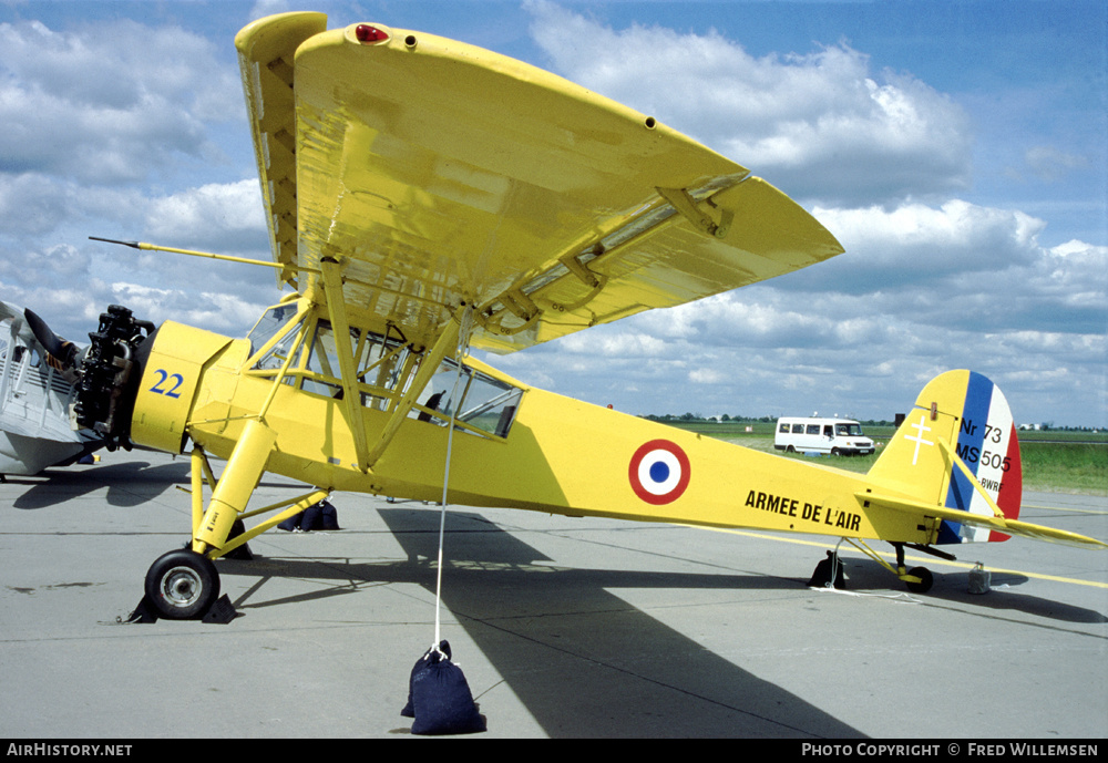 Aircraft Photo of G-BWRF | Morane-Saulnier MS.505 Criquet | France - Air Force | AirHistory.net #374219