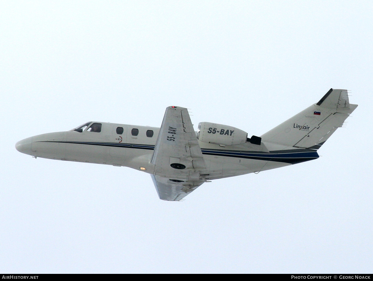 Aircraft Photo of S5-BAY | Cessna 525 CitationJet | Linxair Business Airlines | AirHistory.net #374256