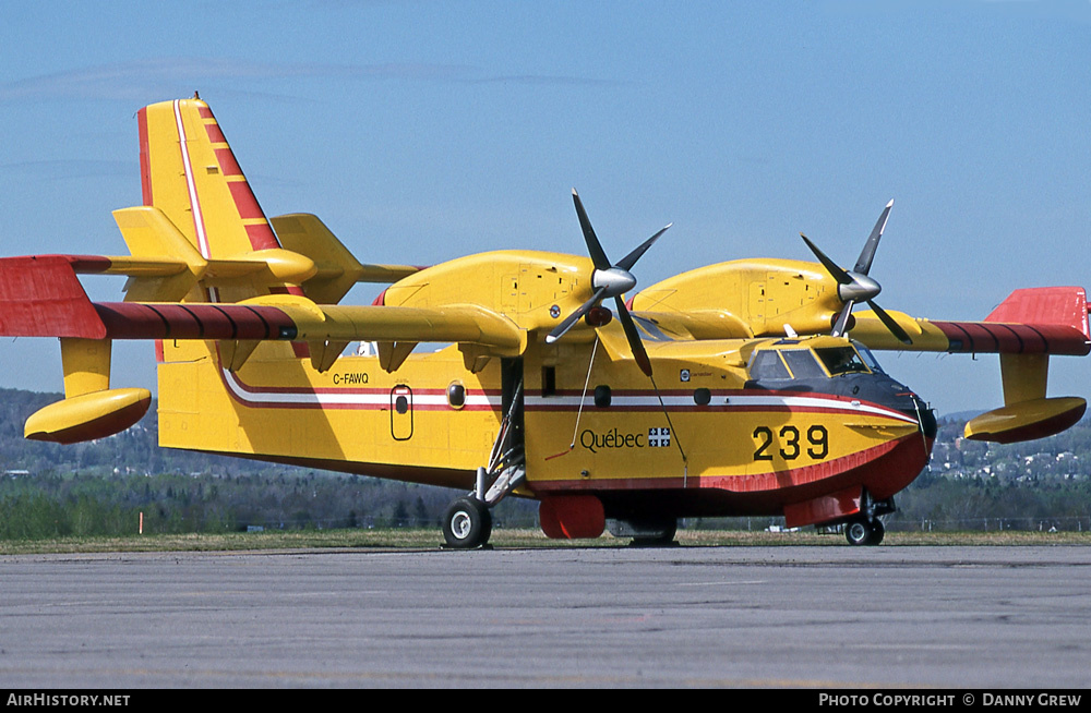 Aircraft Photo of C-FAWQ | Canadair CL-215T (CL-215-6B11) | Gouvernement du Québec | AirHistory.net #374290