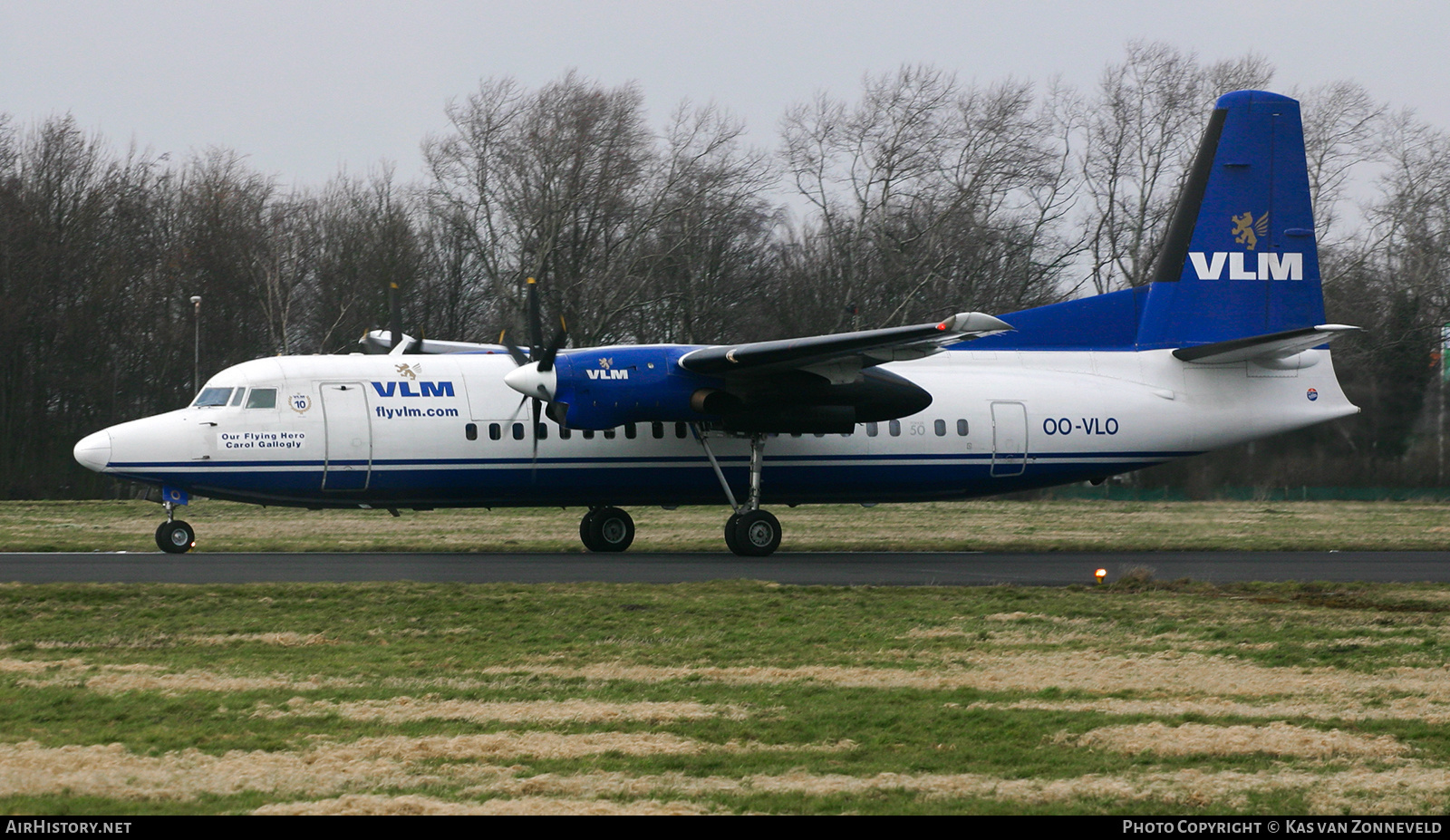 Aircraft Photo of OO-VLO | Fokker 50 | VLM Airlines | AirHistory.net #374302