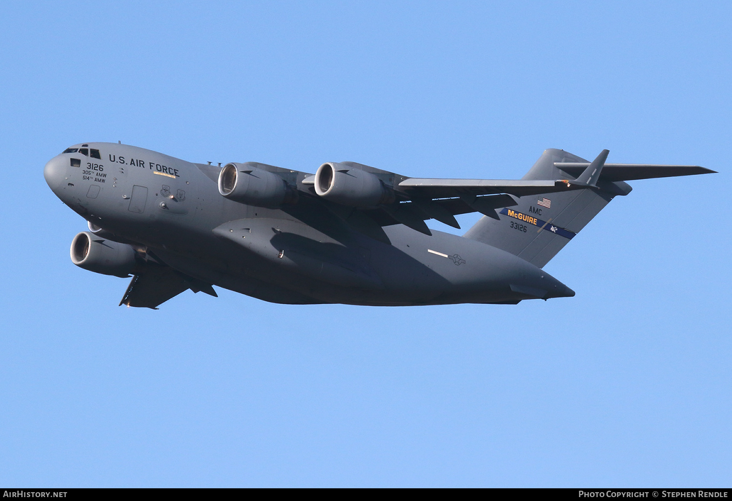 Aircraft Photo of 03-3126 / 33126 | Boeing C-17A Globemaster III | USA - Air Force | AirHistory.net #374305