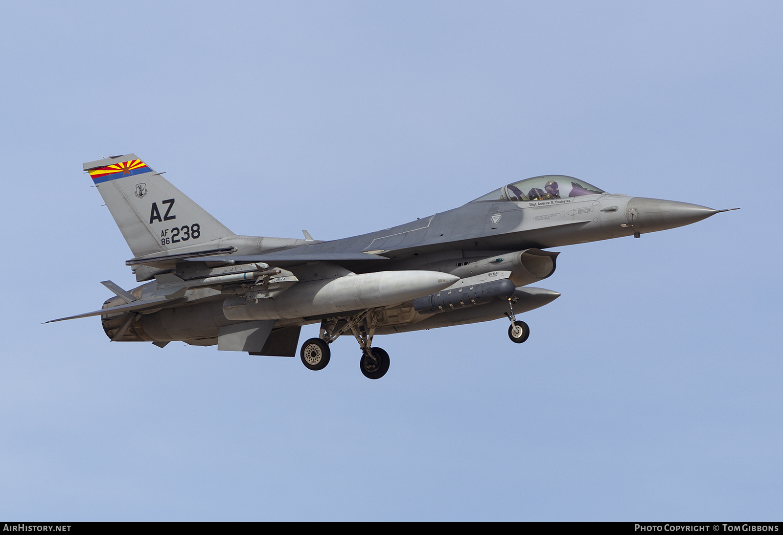 Aircraft Photo of 86-0238 / AF86-238 | General Dynamics F-16C Fighting Falcon | USA - Air Force | AirHistory.net #374384