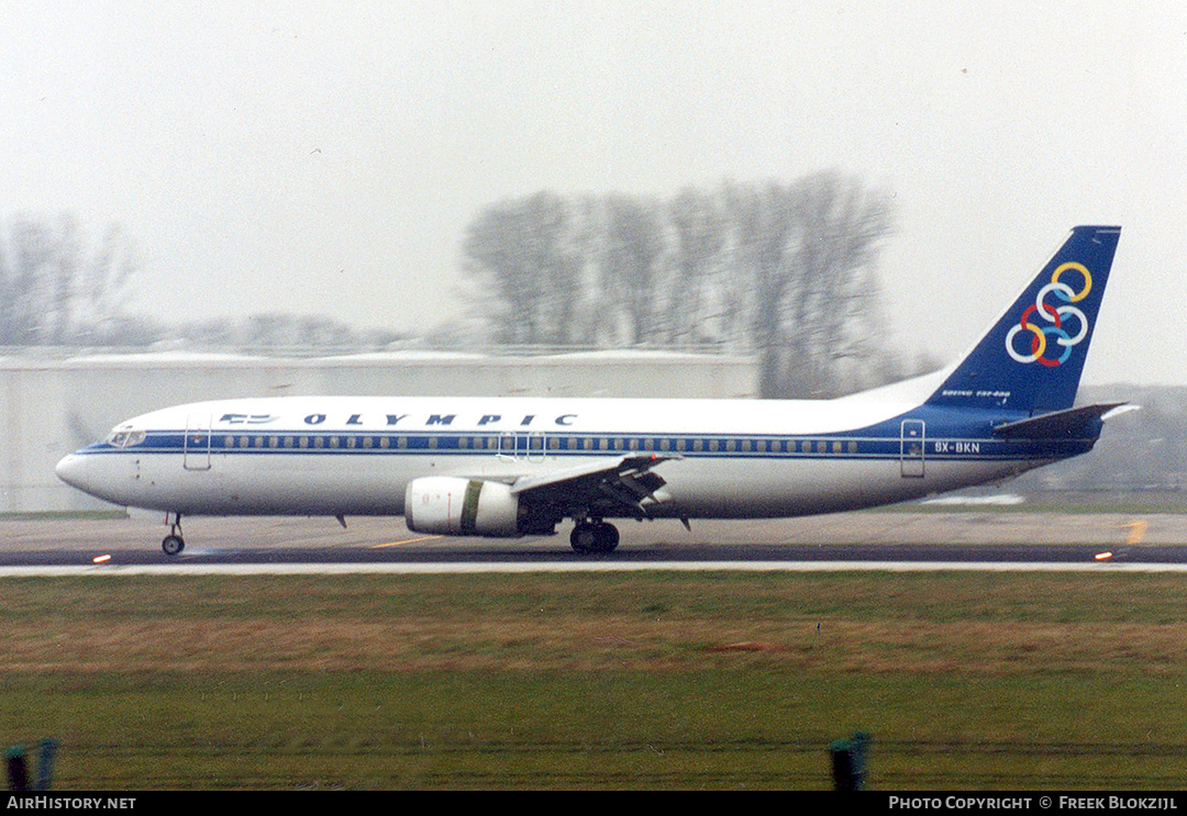 Aircraft Photo of SX-BKN | Boeing 737-4Q8 | Olympic | AirHistory.net #374392
