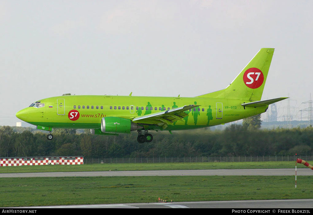 Aircraft Photo of VP-BTD | Boeing 737-522 | S7 Airlines | AirHistory.net #374411