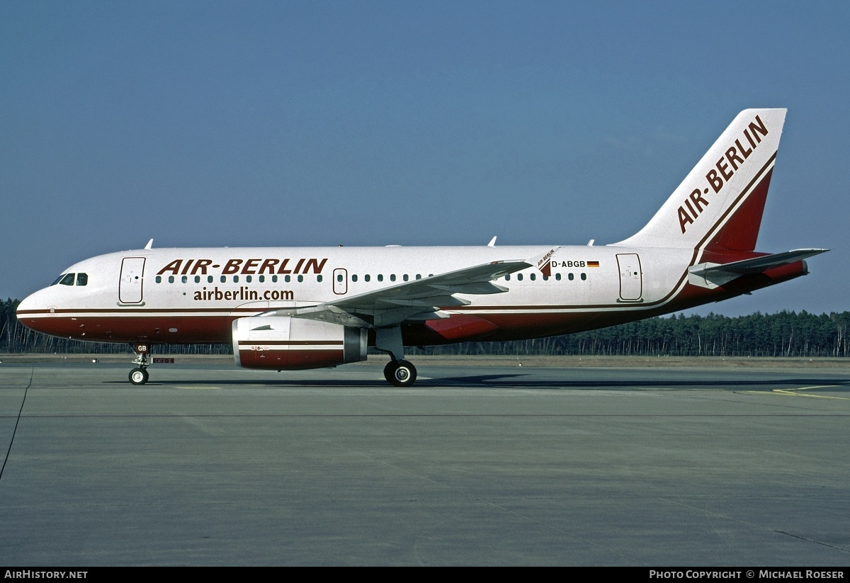 Aircraft Photo of D-ABGB | Airbus A319-132 | Air Berlin | AirHistory.net #374426