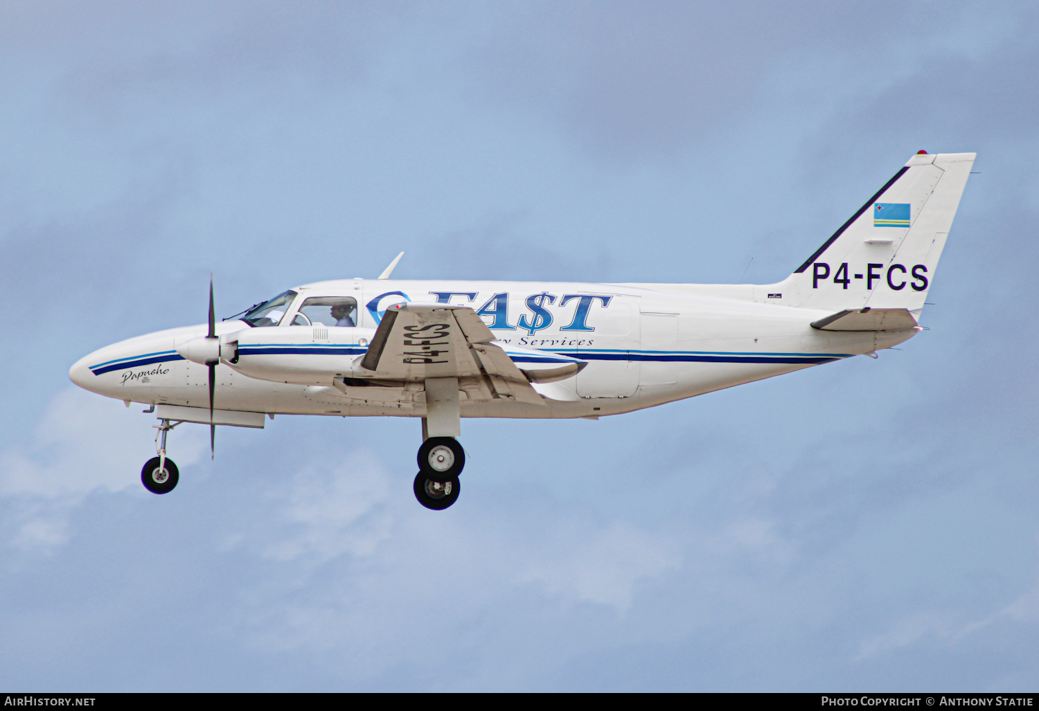 Aircraft Photo of P4-FCS | Piper PA-31-350 Navajo Chieftain | Fast Delivery Services | AirHistory.net #374458