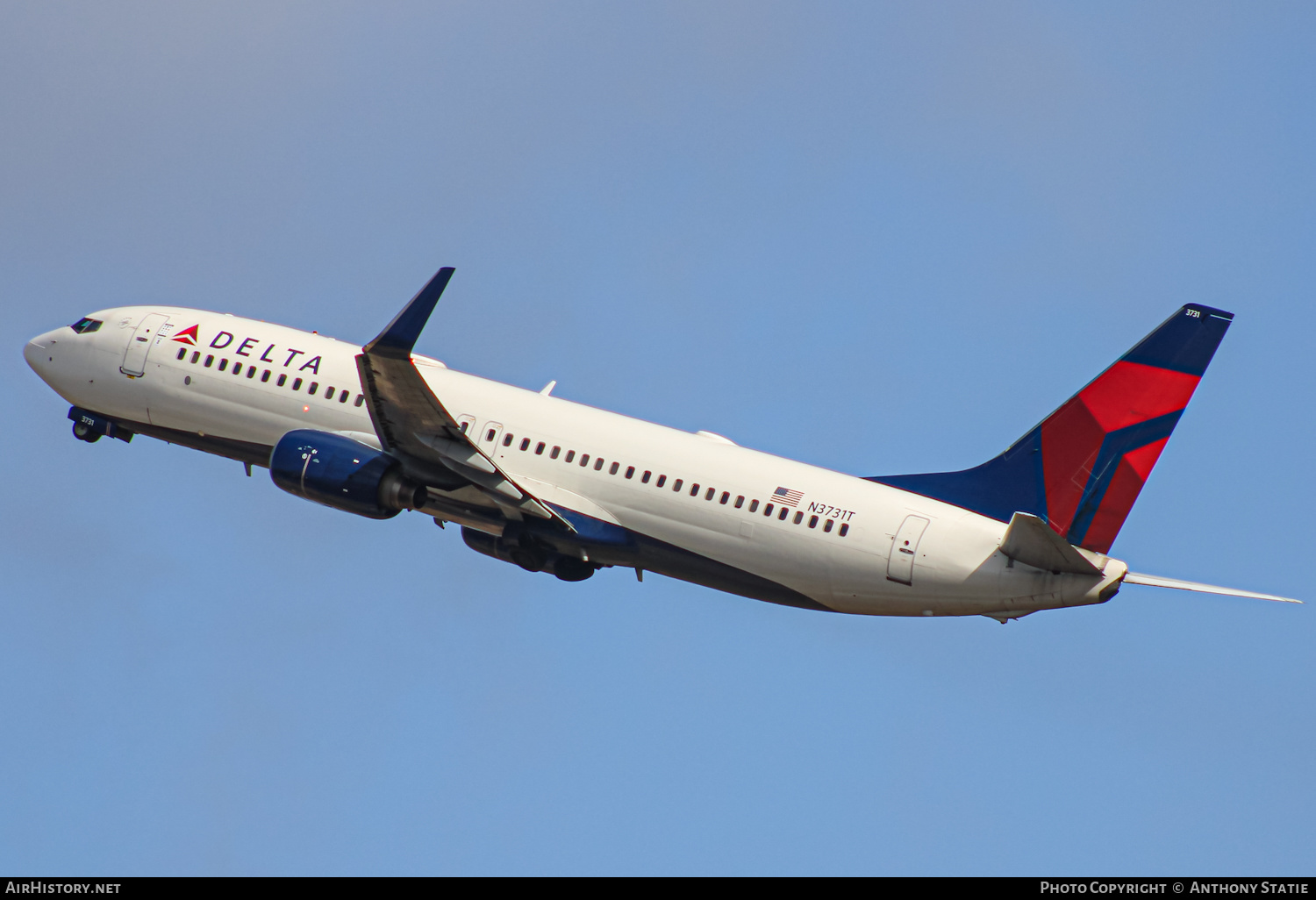 Aircraft Photo of N3731T | Boeing 737-832 | Delta Air Lines | AirHistory.net #374460