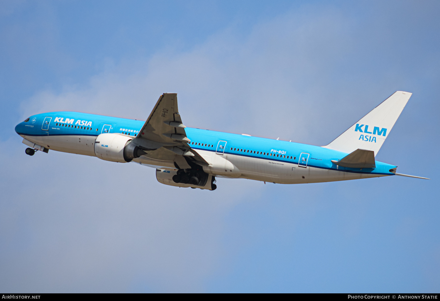 Aircraft Photo of PH-BQI | Boeing 777-206/ER | KLM Asia | AirHistory.net #374461