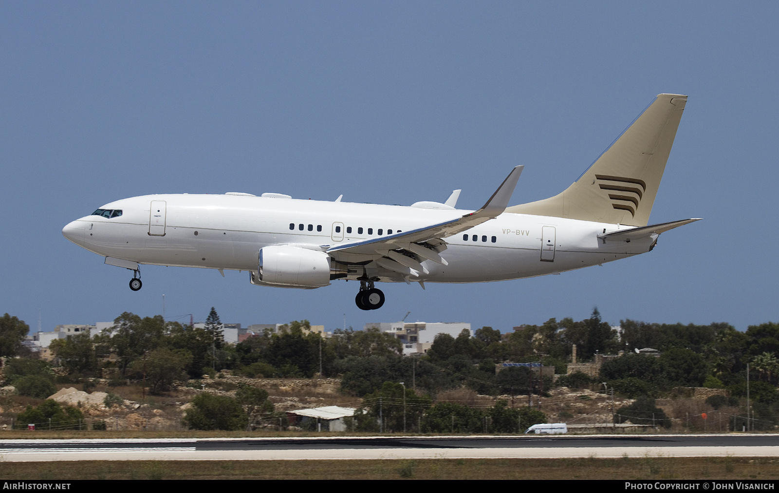Aircraft Photo of VP-BVV | Boeing 737-7ET BBJ | AirHistory.net #374514