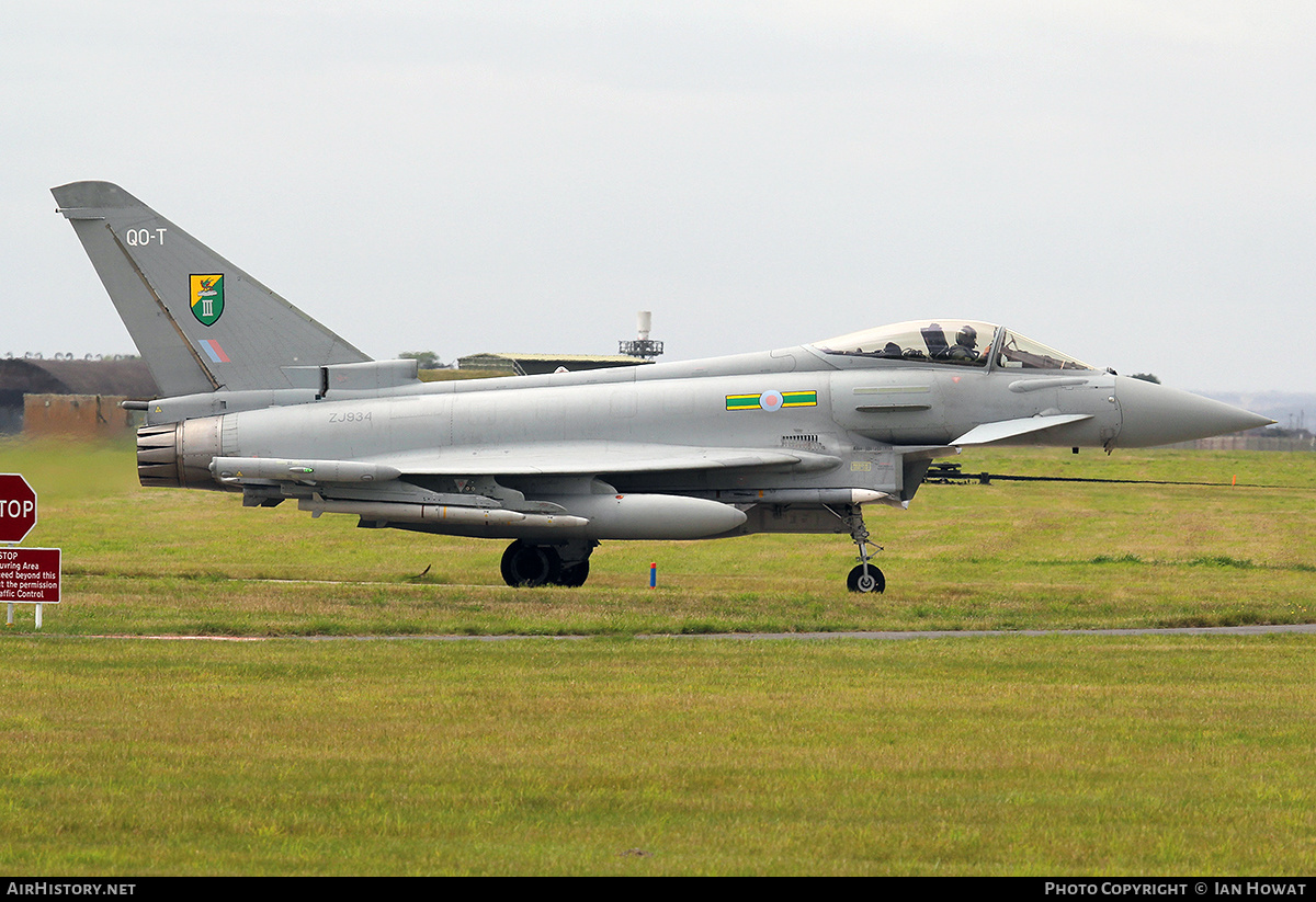 Aircraft Photo of ZJ934 | Eurofighter EF-2000 Typhoon FGR4 | UK - Air Force | AirHistory.net #374516