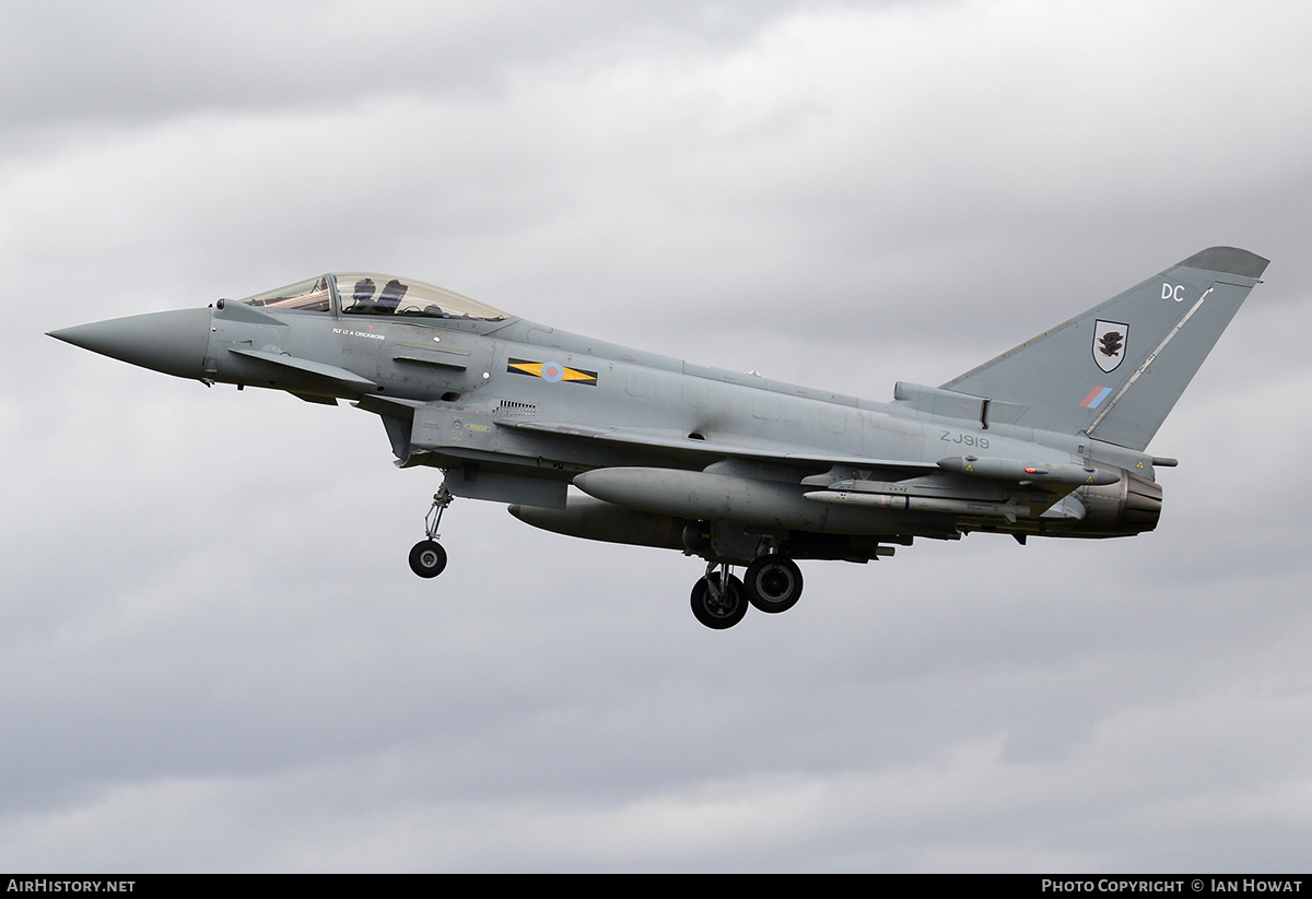 Aircraft Photo of ZJ919 | Eurofighter EF-2000 Typhoon FGR4 | UK - Air Force | AirHistory.net #374517