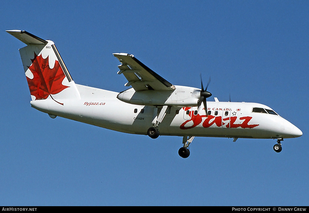 Aircraft Photo of C-FABN | De Havilland Canada DHC-8-102 Dash 8 | Air Canada Jazz | AirHistory.net #374560