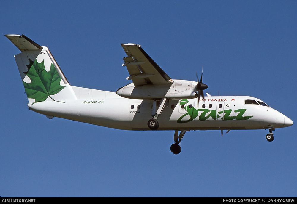 Aircraft Photo of C-GONW | De Havilland Canada DHC-8-102 Dash 8 | Air Canada Jazz | AirHistory.net #374563